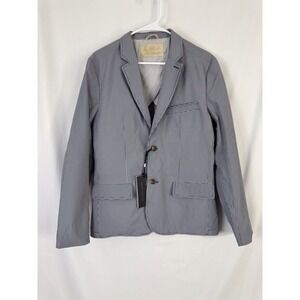 Nifty Genius Blazer Jacket NWT Size Small Navy Micro Check 2 Button Sport Coat